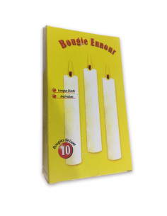 Bougie non parfumée pour chandelier