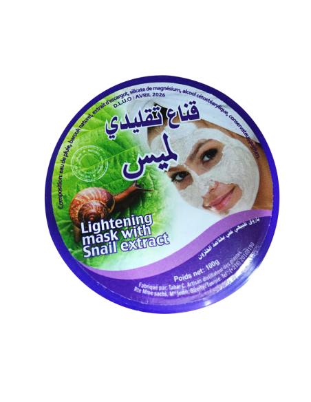 Masque d'argile blanc cyprée escargot