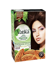 Teinture couleur amande Vatika Brun 