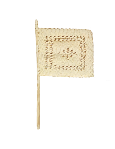 Éventail en fibre de palmier naturelle. Fais main. 