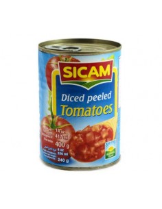 Tomates pelées en dés SICAM 400 g