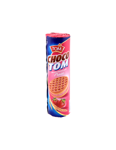 Biscuit fourré TOM 190GR Fraise ( Pack de 3 )