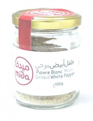 Poivre blanc moulu Mida 100g