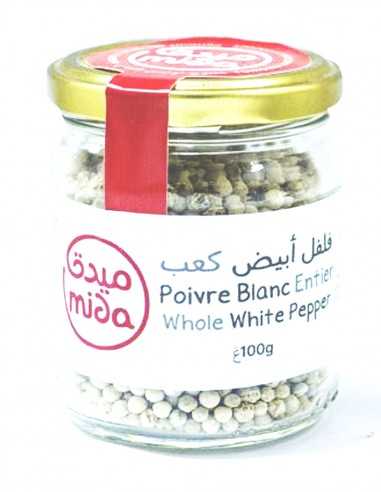 Poivre blanc entier Mida 100g