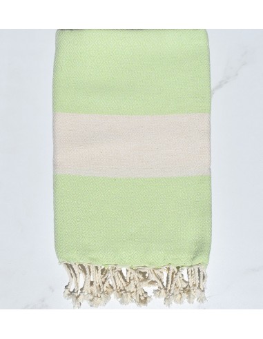 Fouta Diamant vert pastel