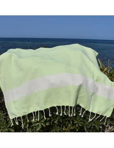 Fouta Diamant vert pastel