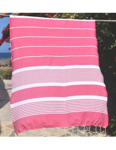 Fouta arthur rose fuchsia 2
